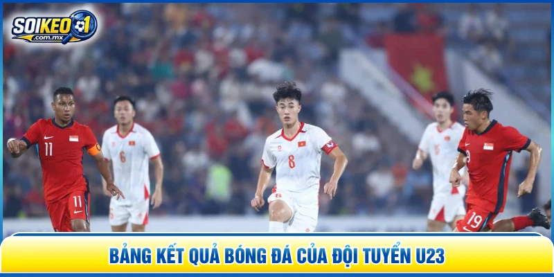 Bảng kết quả bóng đá của đội tuyển U23