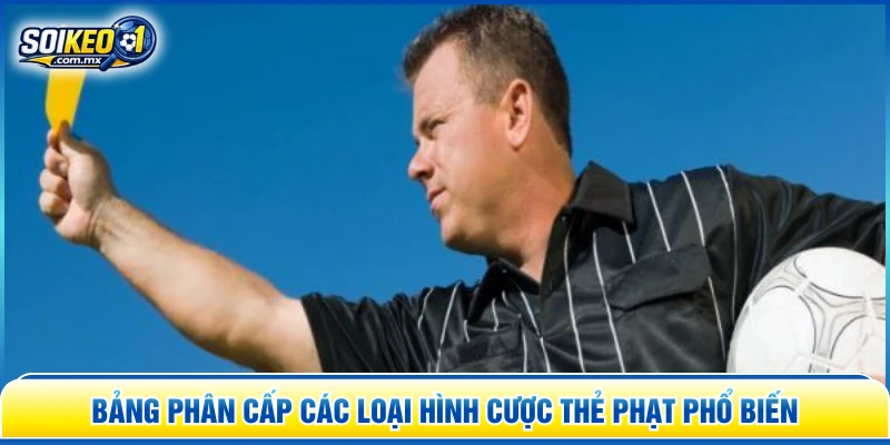 Bảng phân cấp các loại hình cược thẻ phạt phổ biến