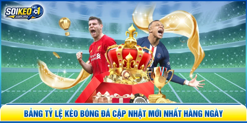 Bảng tỷ lệ kèo bóng đá cập nhật mới nhất hàng ngày