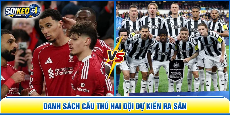 Danh sách cầu thủ hai đội dự kiến ra sân