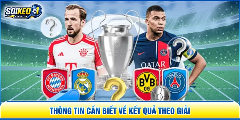 Thông tin cần biết về kết quả theo giải