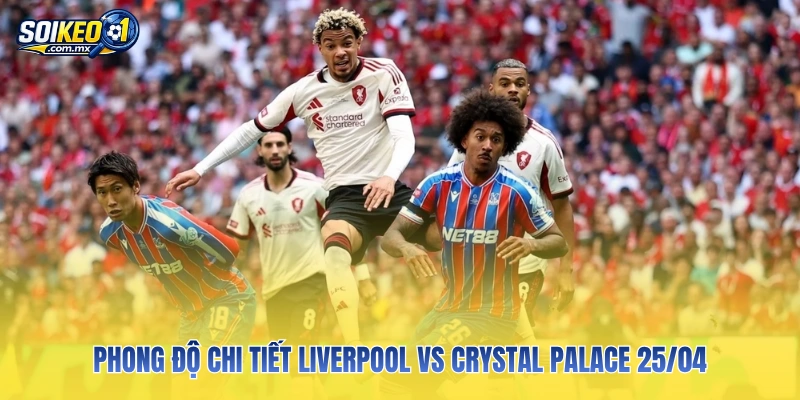 Phong độ chi tiết Liverpool vs Crystal Palace 25/04